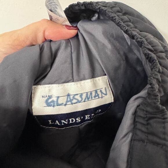 Lands End Little Boys Snow Board Ski Pants Black Size 4 Waterproof Reinforced - Picture 9 of 9